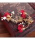 HA110 - Flower crystal bride hair clip